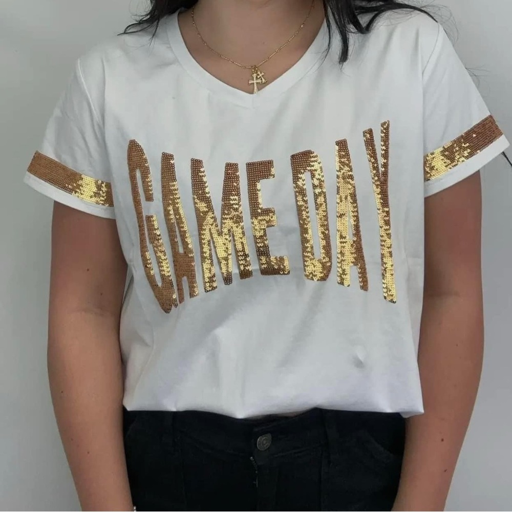 Gameday sequin top true to size